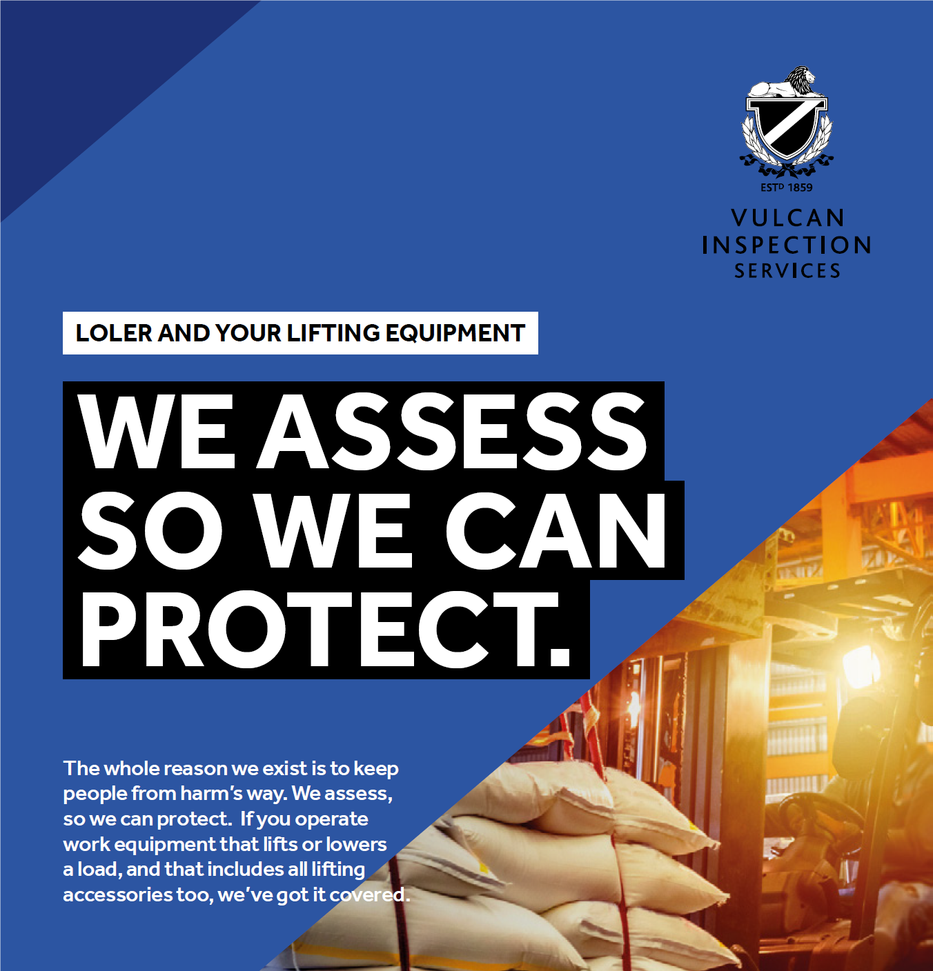 LOLER and your lifting equipment - Vulcan Inspection Services